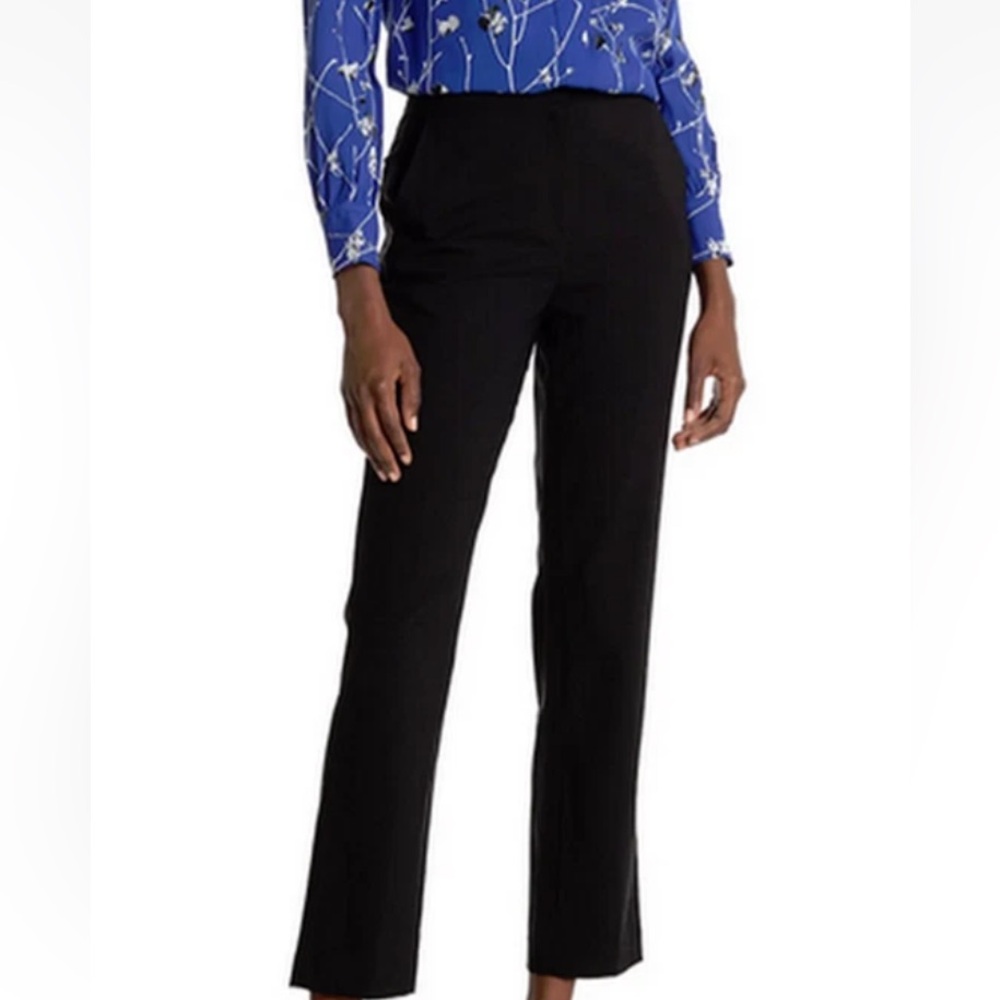 NWT Rag & Bone Sully Black Virgin Wool Straight Leg Women's Pants Size 12